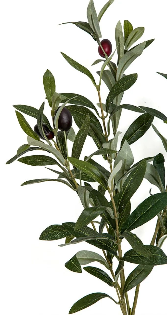 10' IFR Artificial Olive Tree & Berries w/Base -Green