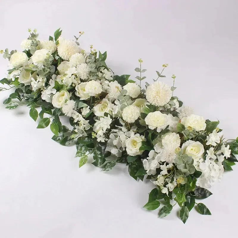 100cm Rose Artificial Flower Row for Wedding Decor