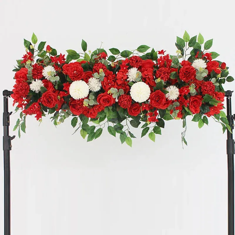 100cm Rose Artificial Flower Row for Wedding Decor