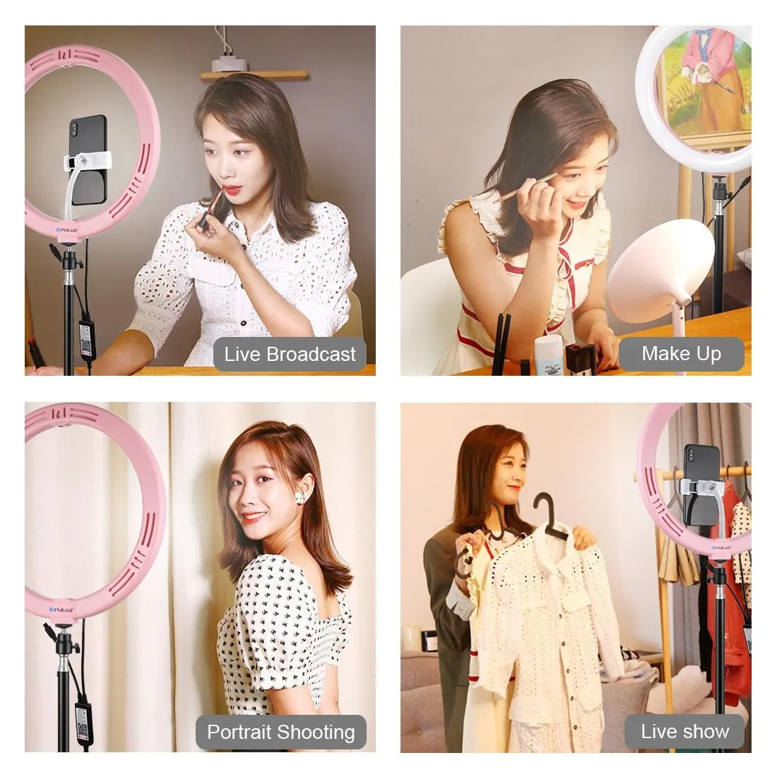 11.8 Dual-temp Led Ring Light with Tripod & Remote