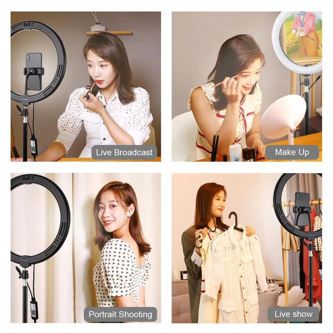 11.8 Dual-temp Led Ring Light with Tripod & Remote