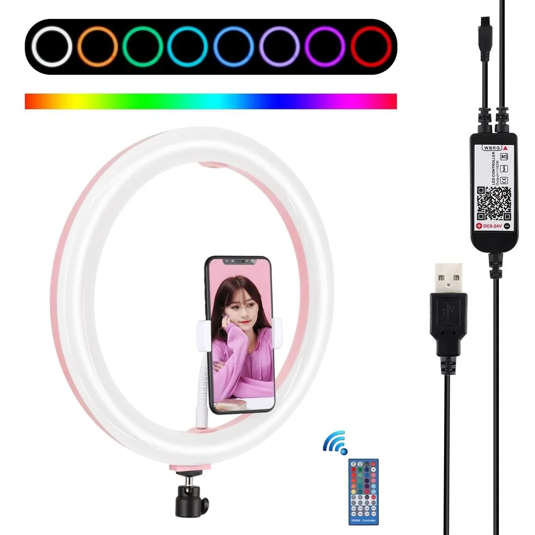11.8 Dual-temp Led Ring Light with Tripod & Remote