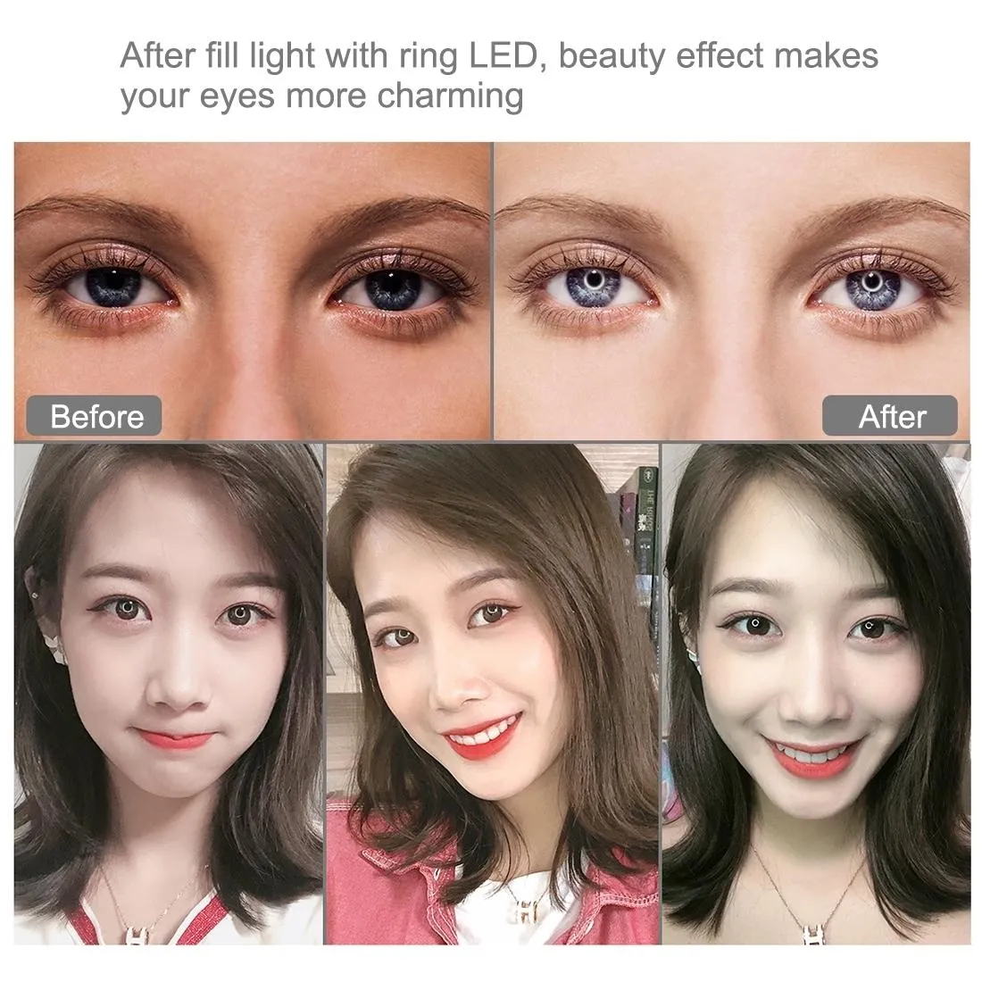 11.8 Dual-temp Led Ring Light with Tripod & Remote