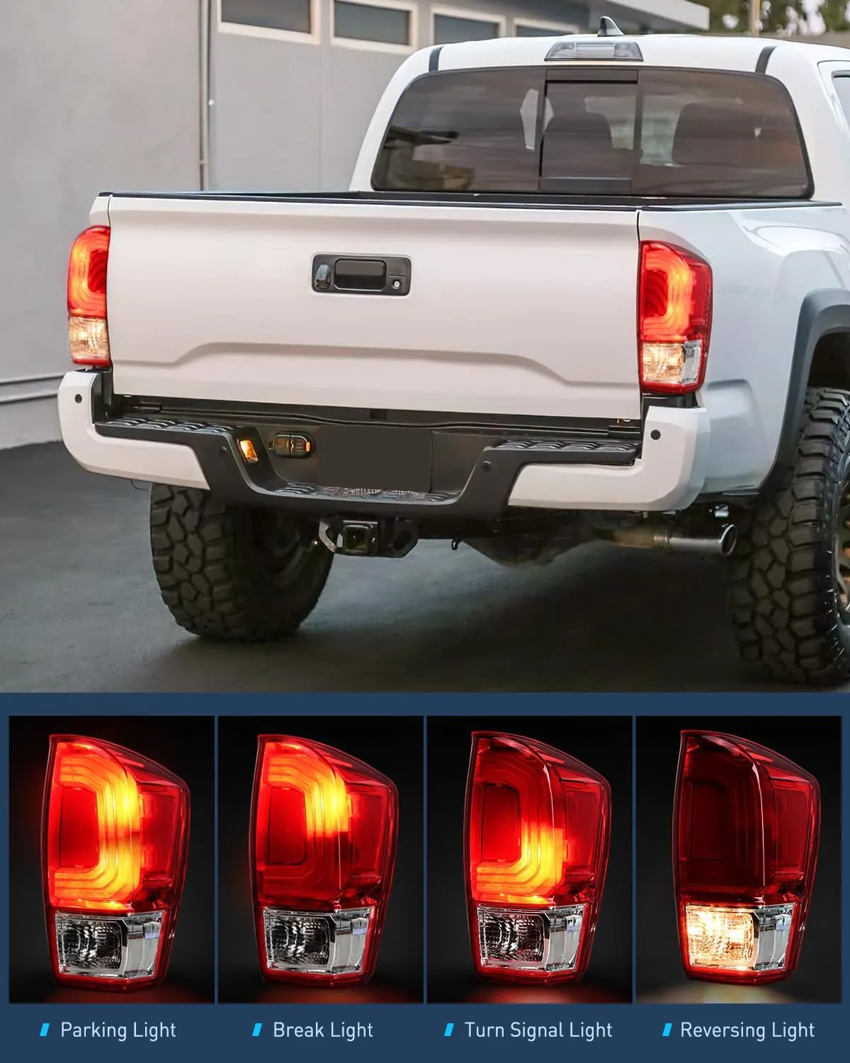 2016-2023 Toyota Tacoma Tail light Assembly Rear Lamp Replacement OE Style Passenger Side