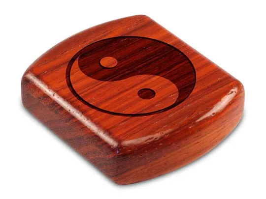 2" Flat Wide Padauk - Yin Yang Secret Box