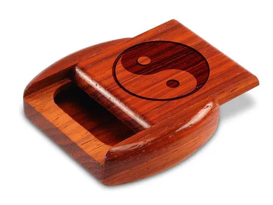 2" Flat Wide Padauk - Yin Yang Secret Box