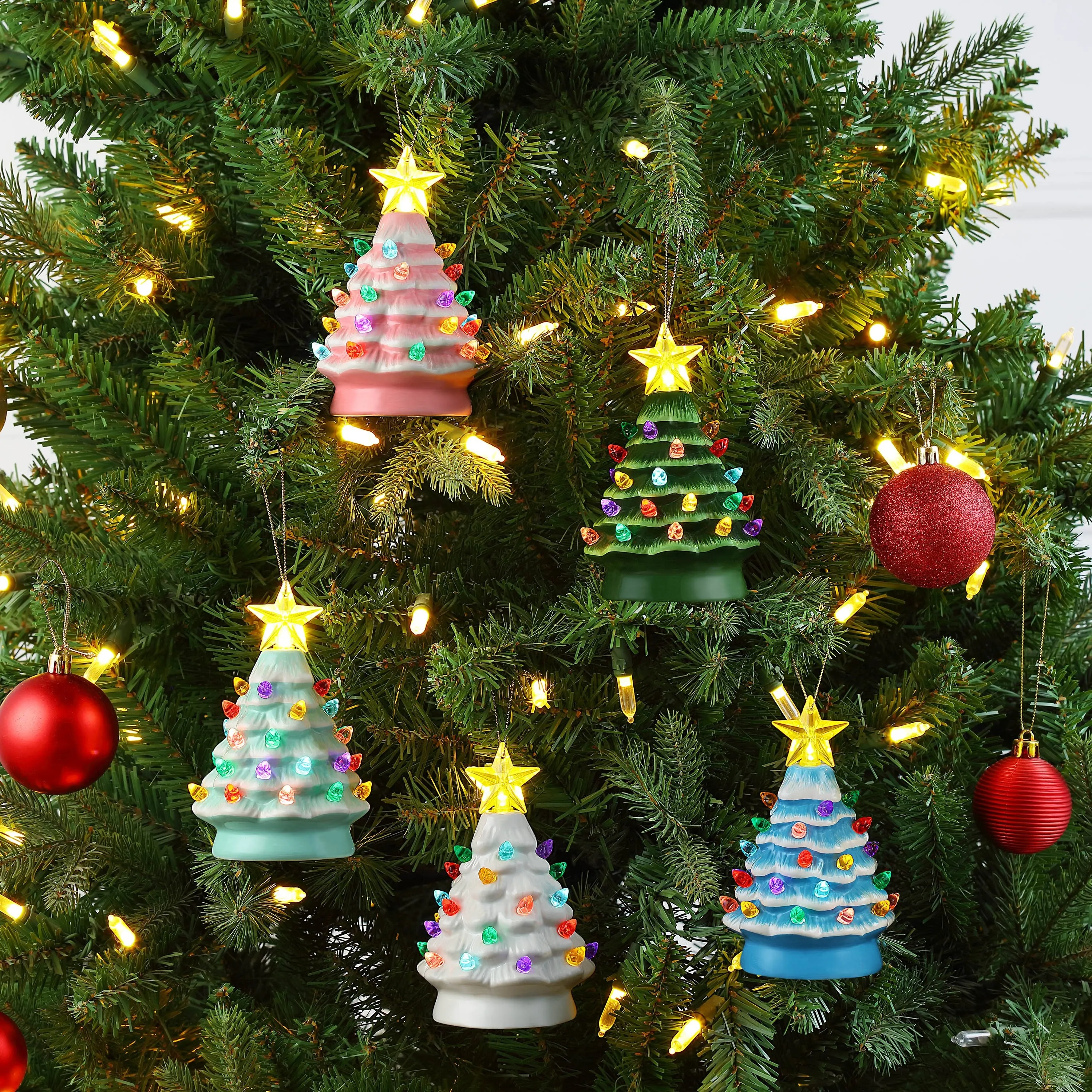 5 in. Nostalgic Ceramic Tree - Green