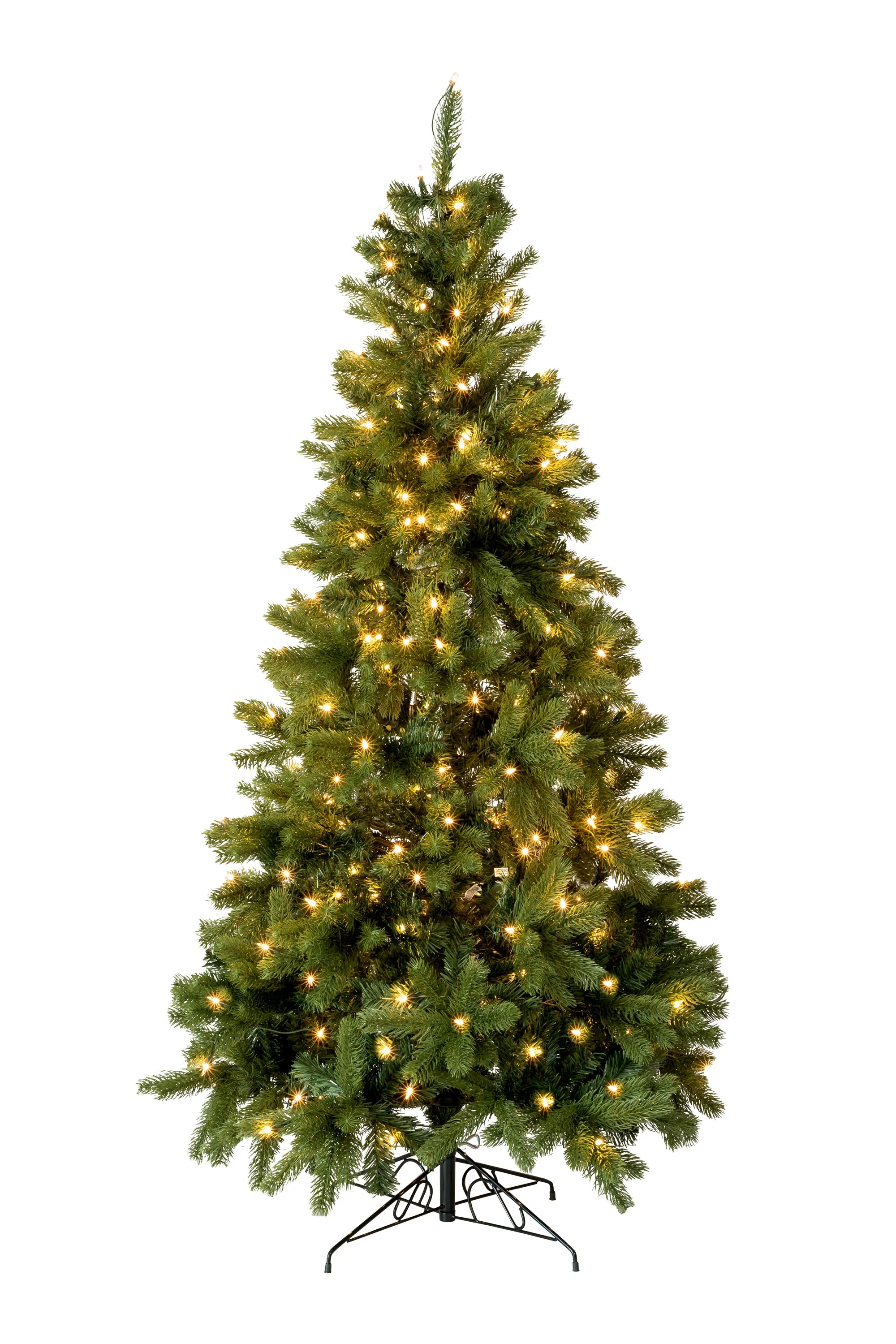 6' Prelit Nobel Fir Christmas Tree with Warm White Lights