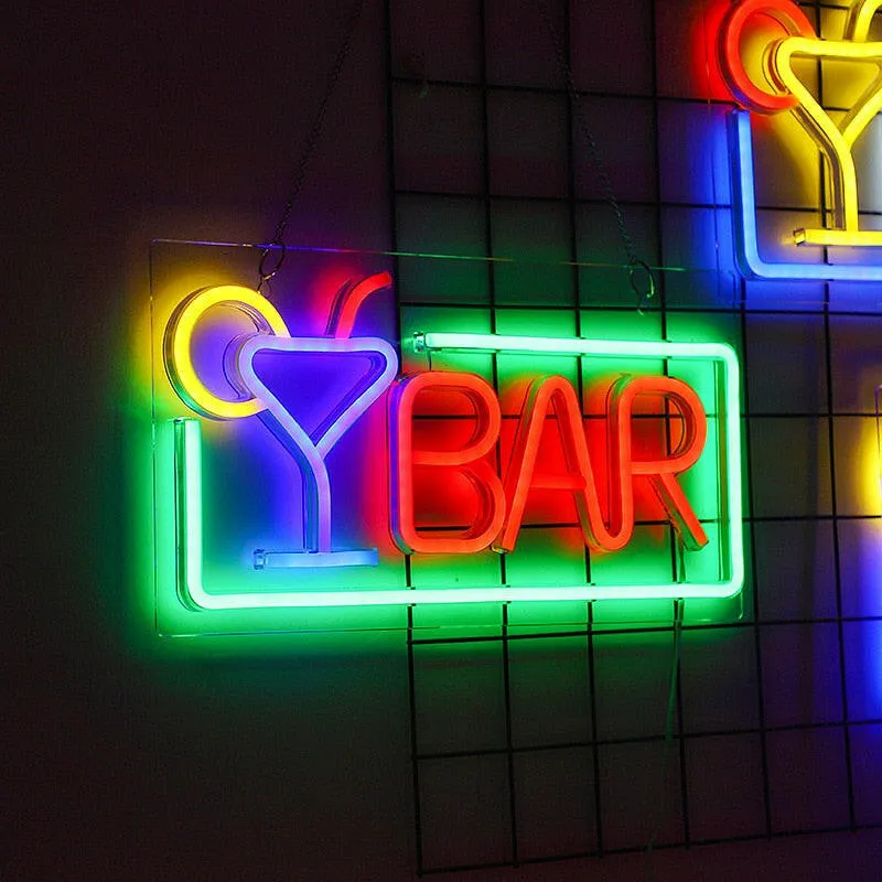 Bluetooth Neon RGB-LED Bar Sign