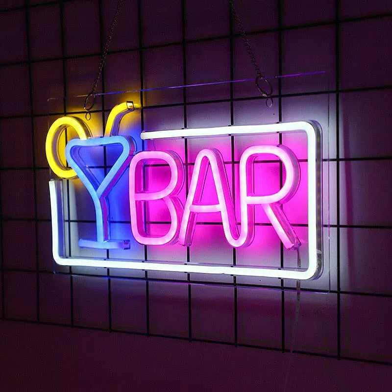 Bluetooth Neon RGB-LED Bar Sign