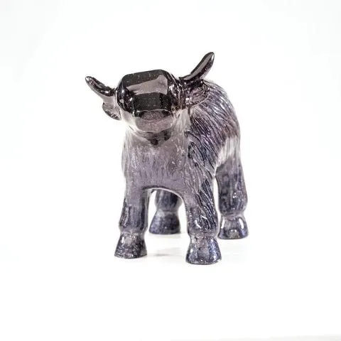 Brushed Black Highland Cow - Large