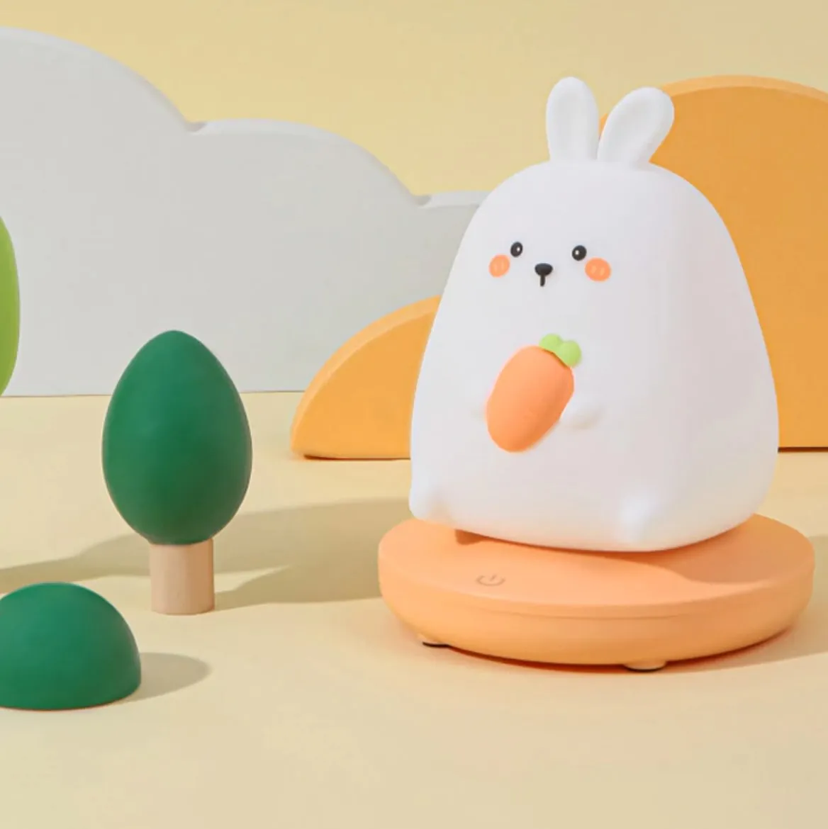 Chubby Kawaii Bunny Panda Pig Tiger LED Night Light Collection