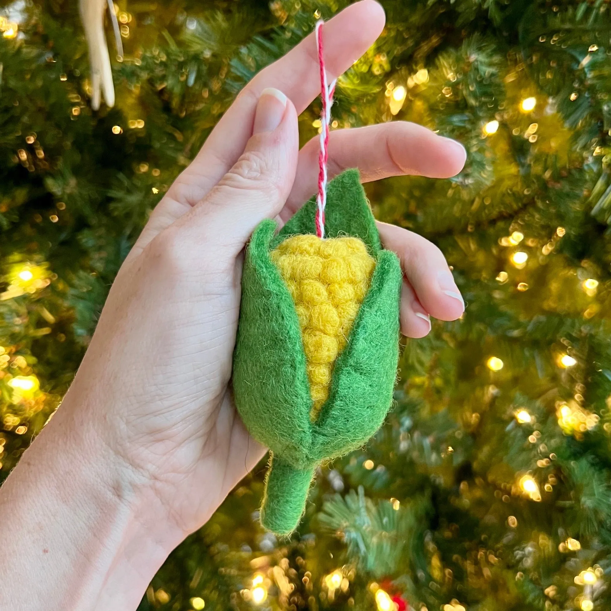 Corn Ornament, Felt Wool