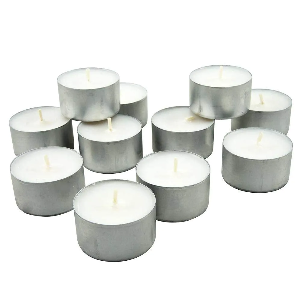 FIVON Long Burning Diwali Candles for Home Decor and Celebrations Festival Party Favors & More | Wax Candles Approx 9 Hour Burning Time | Home Decoration Smokeless Wax Candles Tealight - Set of 100