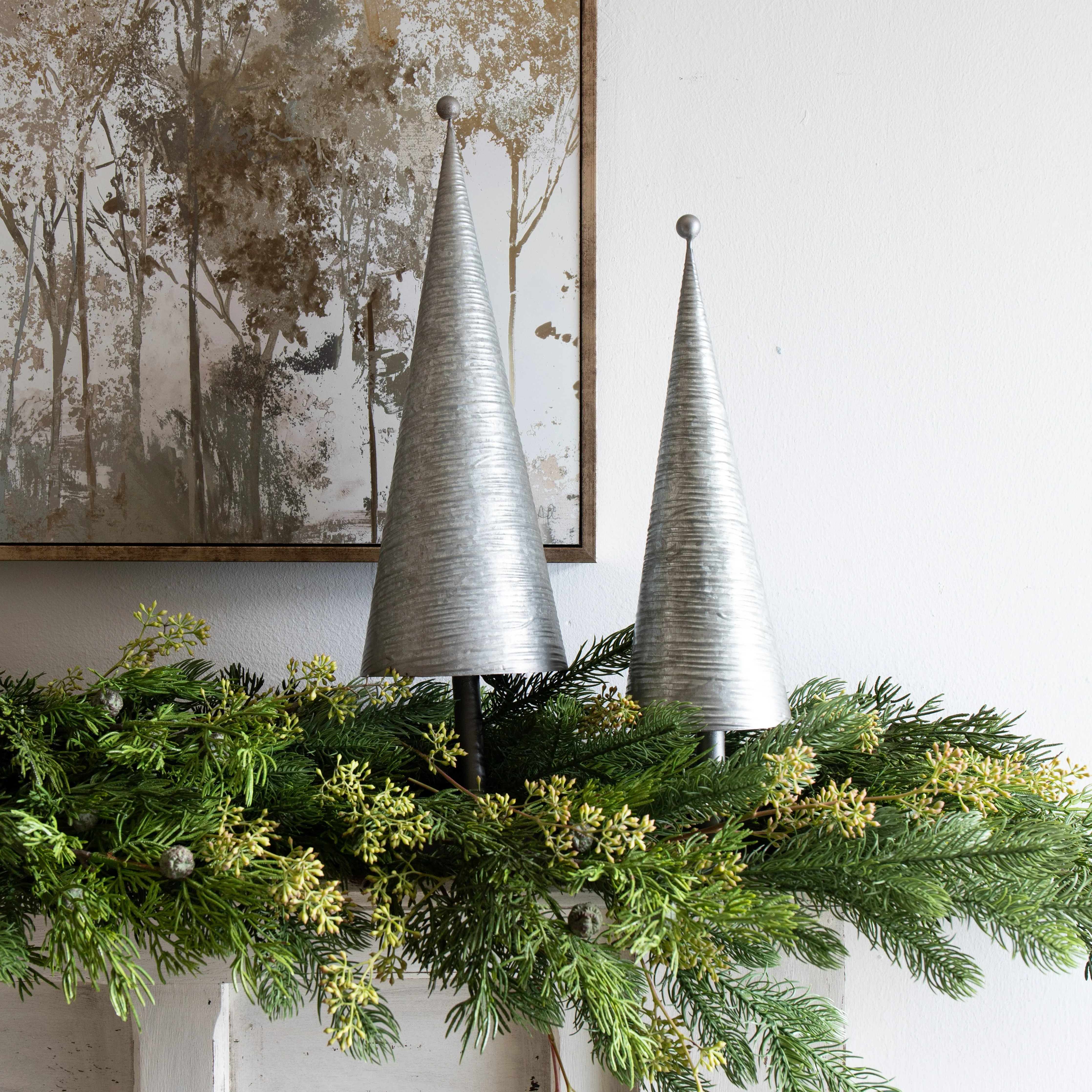 Galvanised Spiral Trees - 2 Sizes