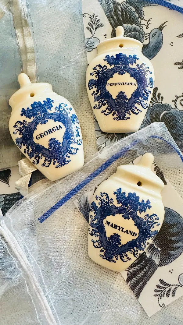 Ginger Jar Ornaments by Royal Goedewaagen 3 Styles - MD 2 available, PA 3 Available, GA 1 available