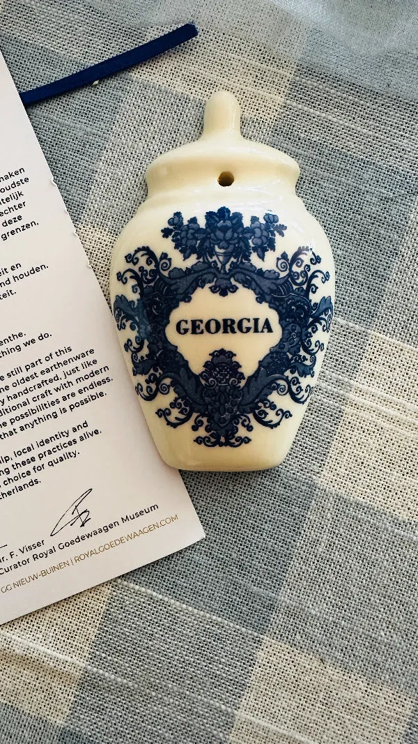 Ginger Jar Ornaments by Royal Goedewaagen 3 Styles - MD 2 available, PA 3 Available, GA 1 available