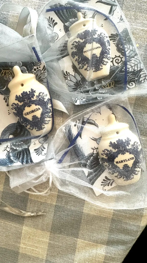 Ginger Jar Ornaments by Royal Goedewaagen 3 Styles - MD 2 available, PA 3 Available, GA 1 available
