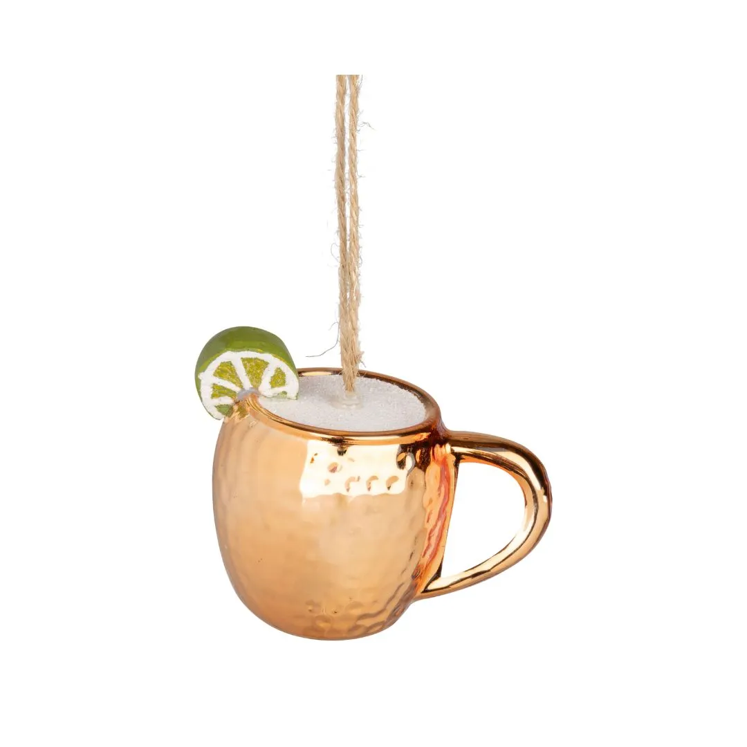 Glass Moscow Mule Ornament