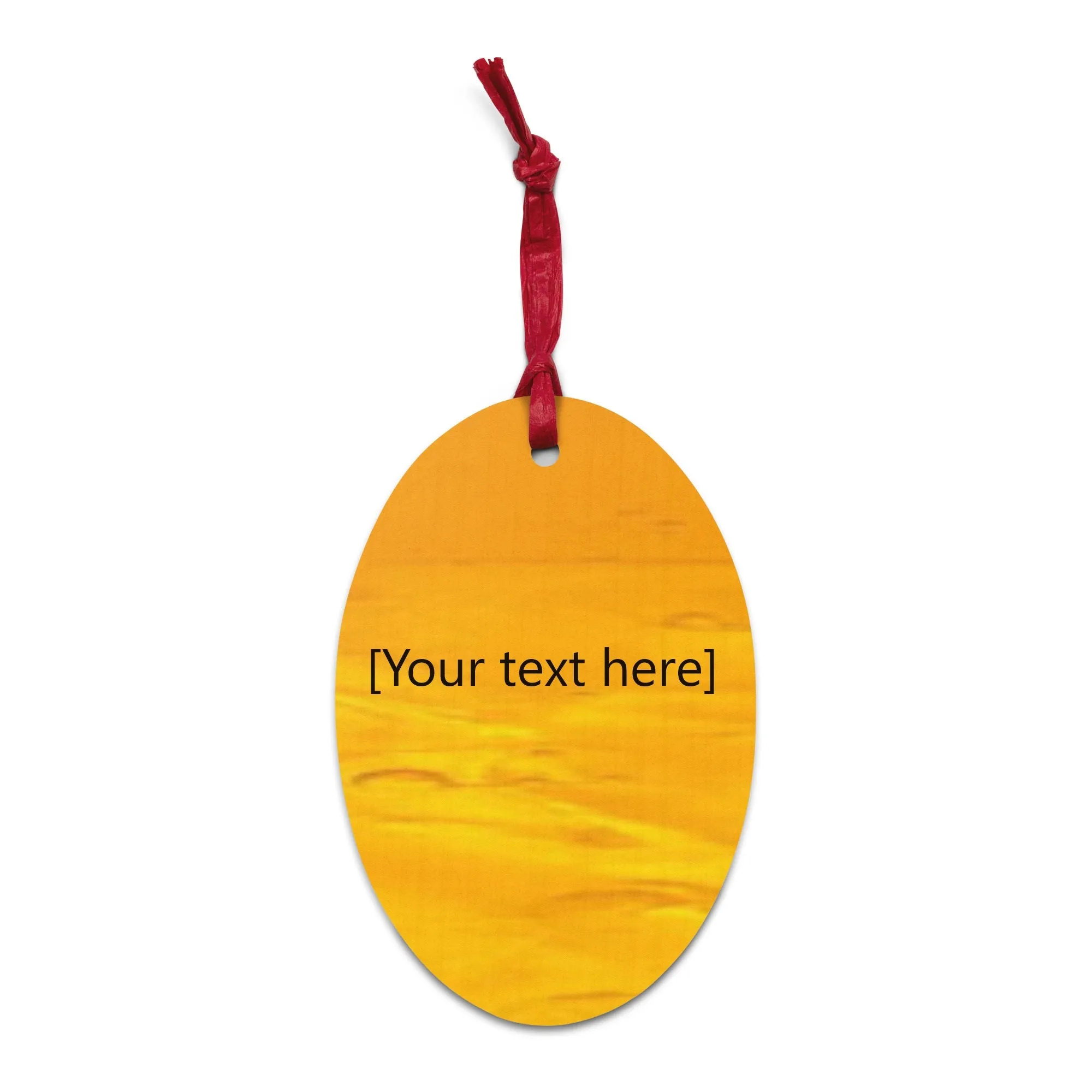 Golden Sunset Wooden Ornament Blanks