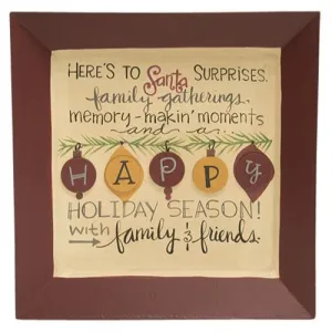 *Happy Holiday Season Plate