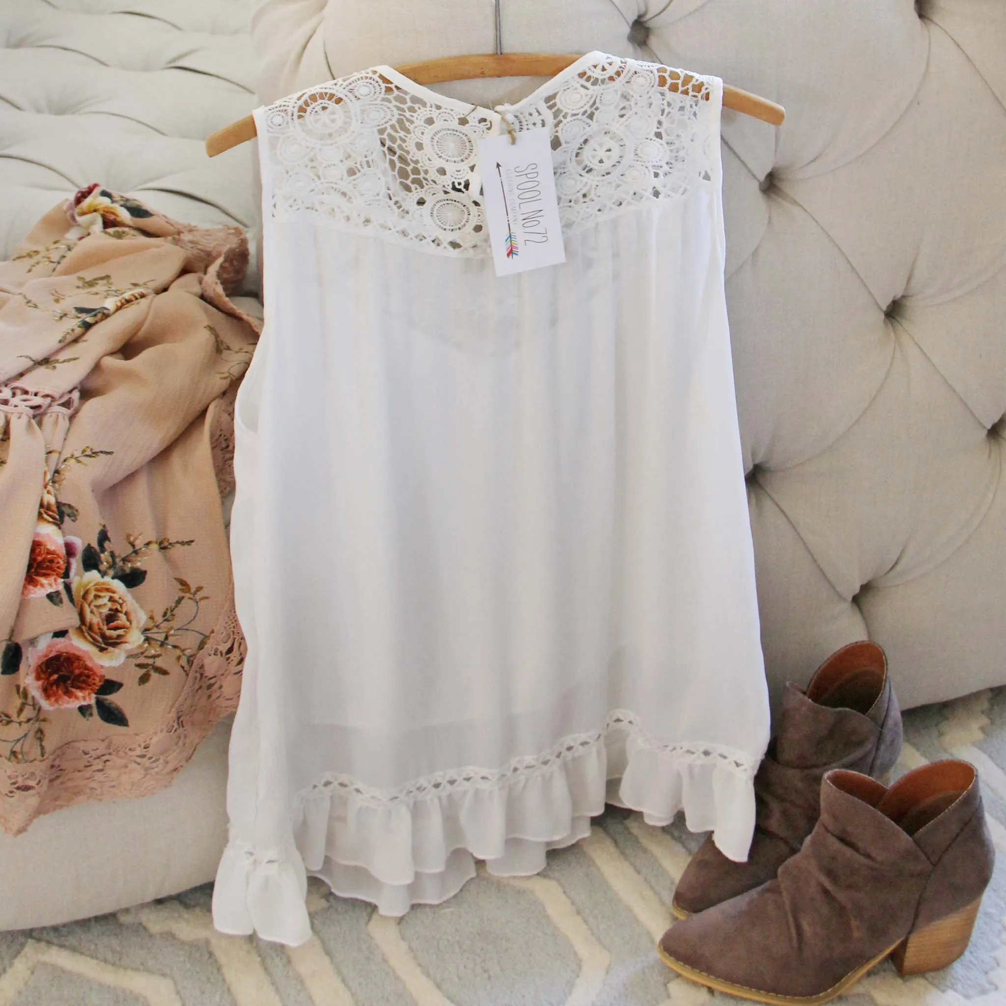 Icicle Lace Layering Top