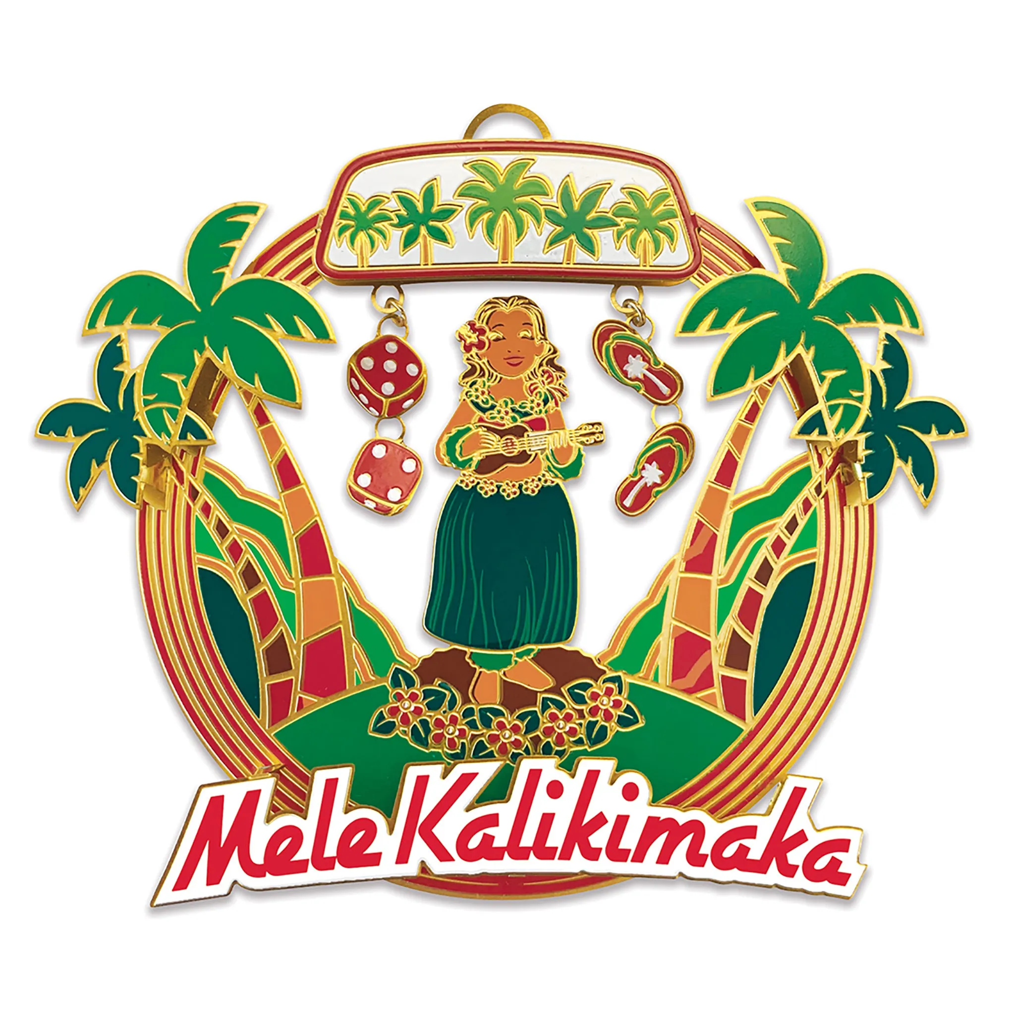 Island Treasures Metal Ornaments