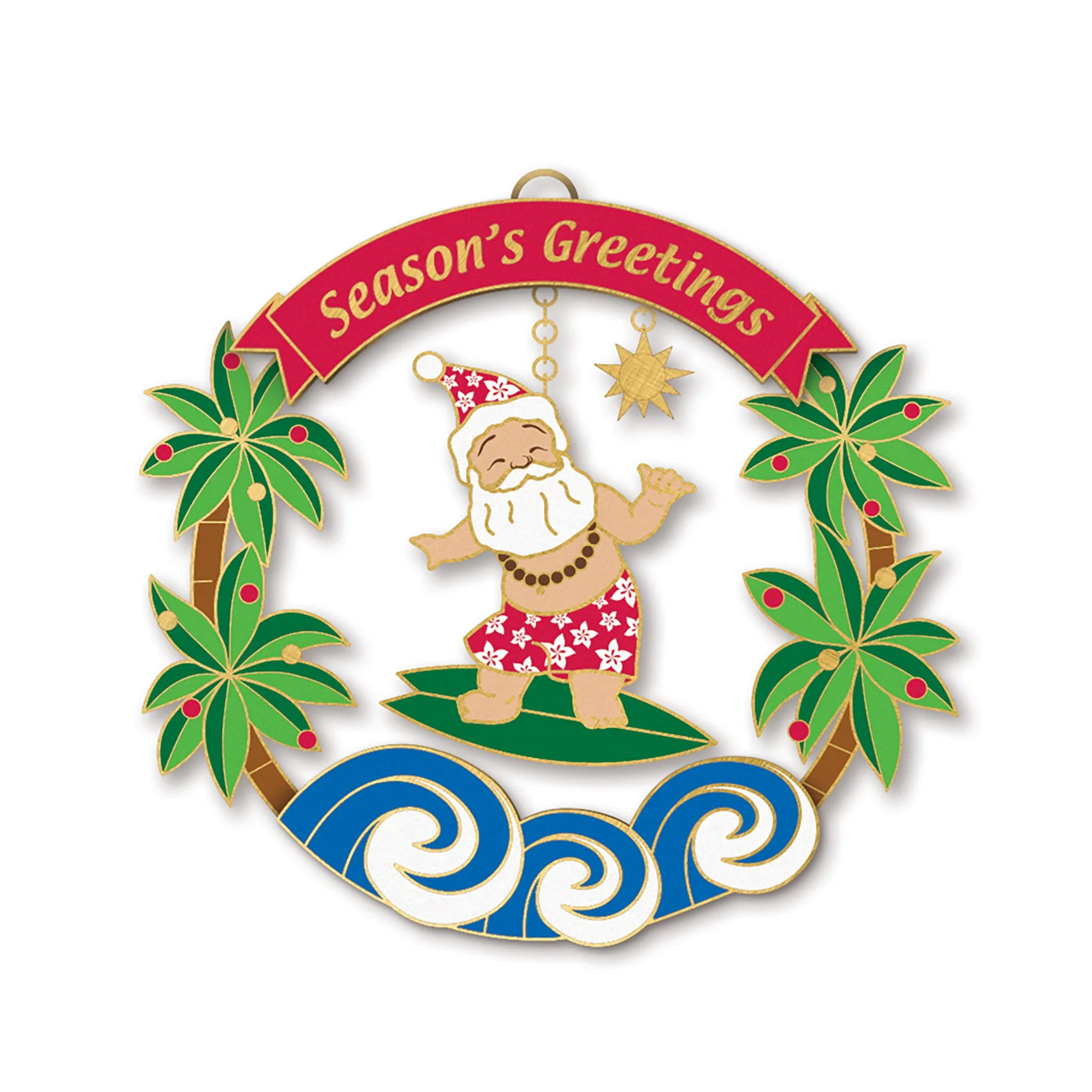 Island Treasures Metal Ornaments