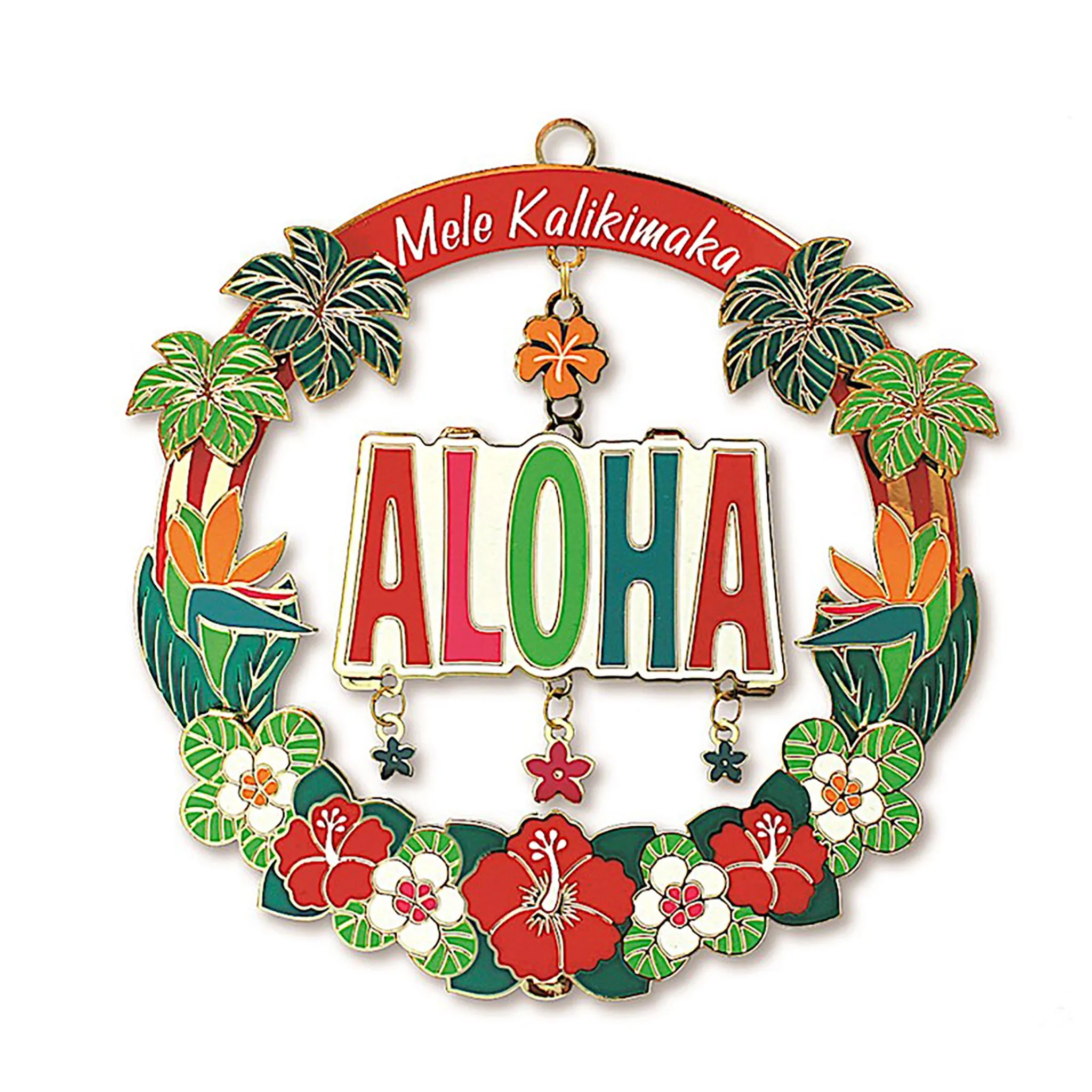Island Treasures Metal Ornaments