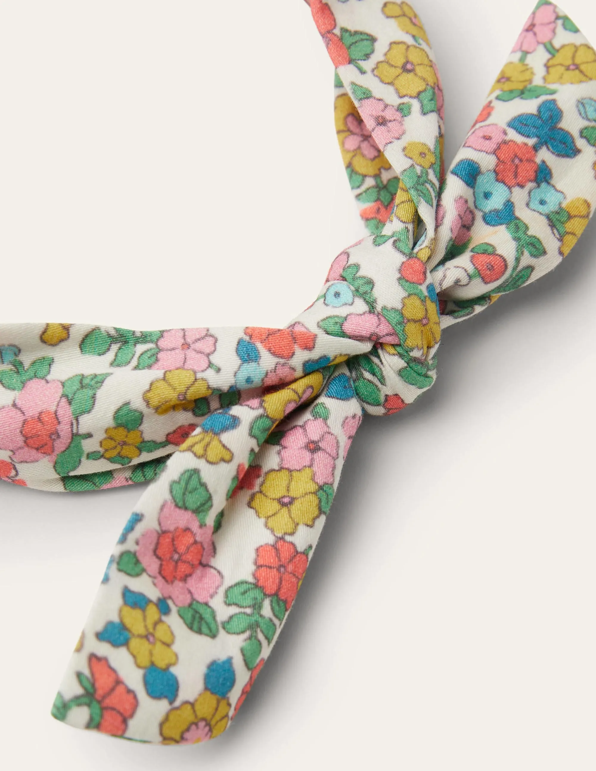 Knot Bow Headband-Ivory Vintage Flowerbed