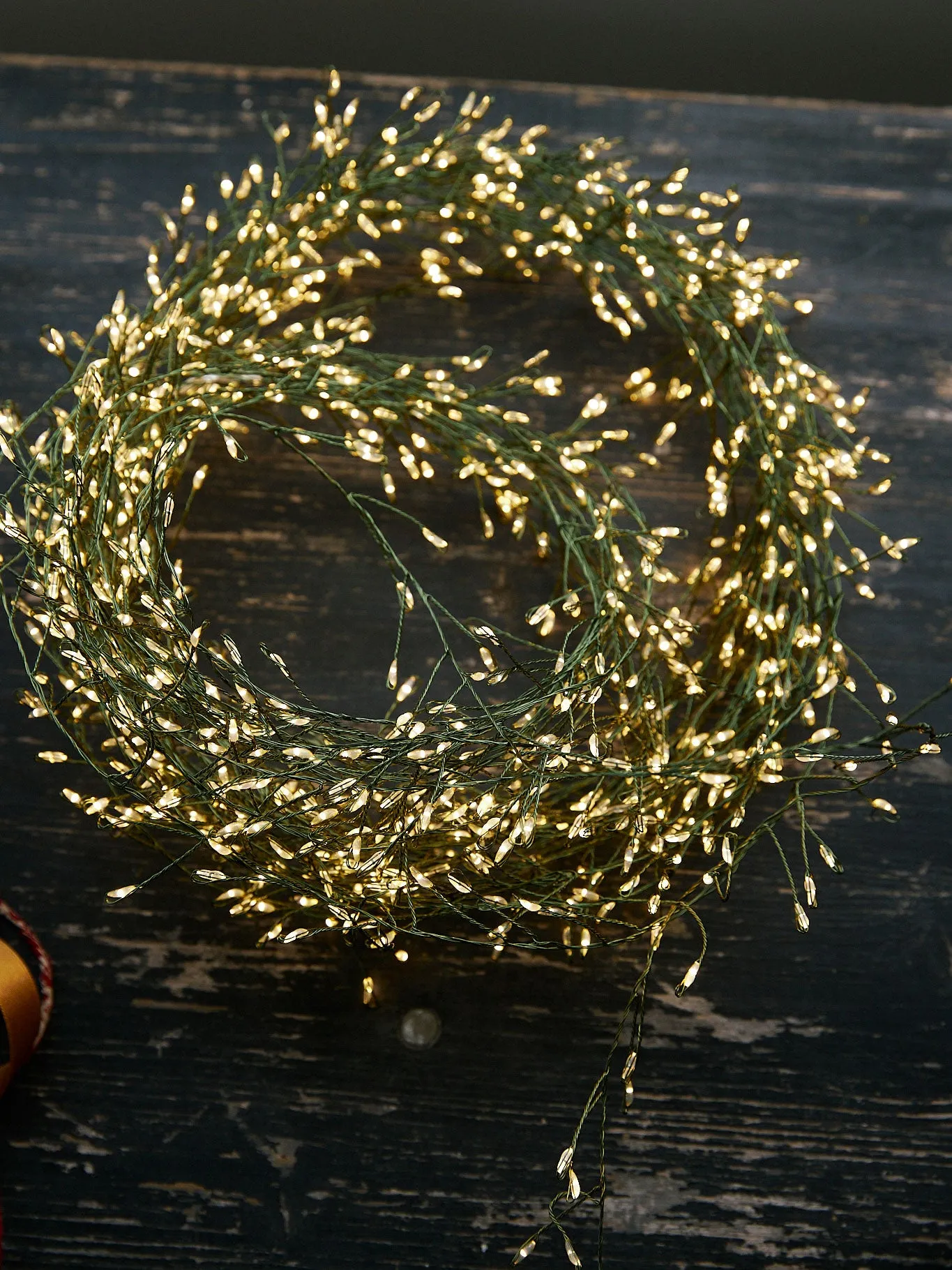 LED Plug-in Green Wire Seed Fairy Lights - 15m