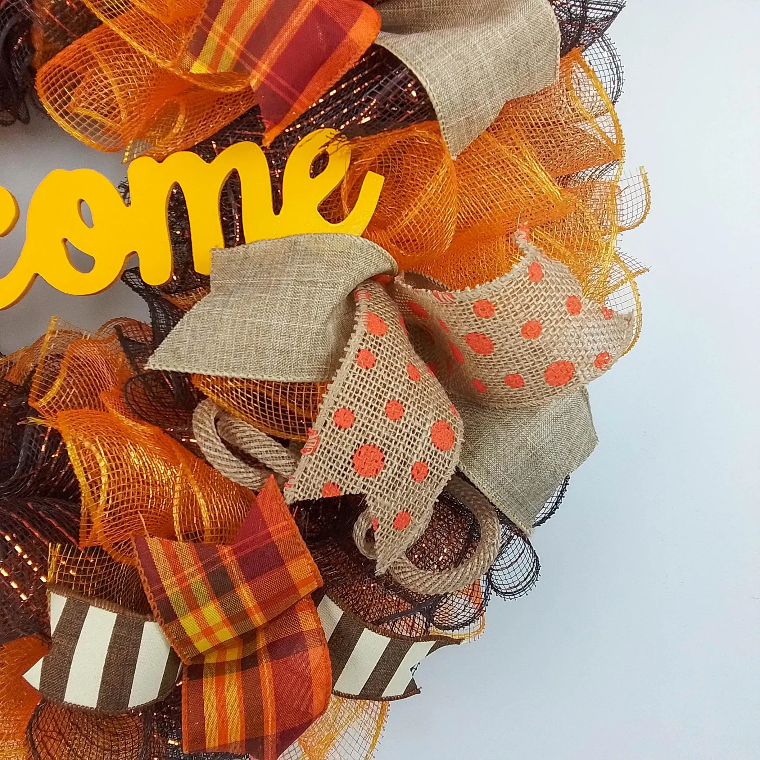 Mustard Yellow Fall Wreath, Fall Front Door Wreath : F3