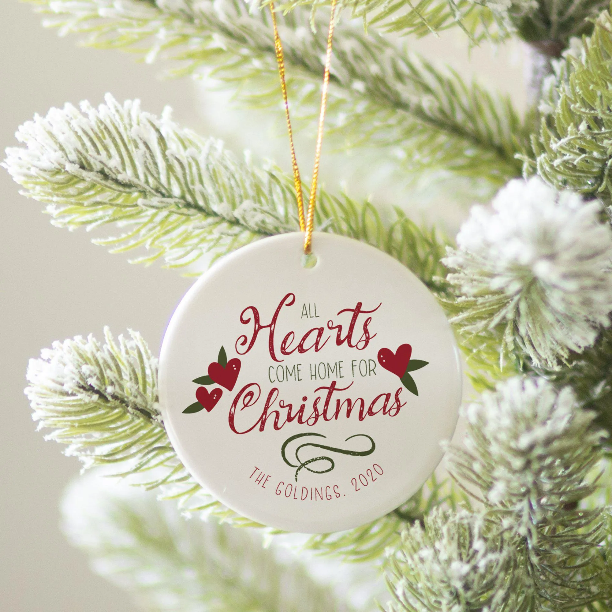Personalized And To All a Goodnight Christmas Ornament