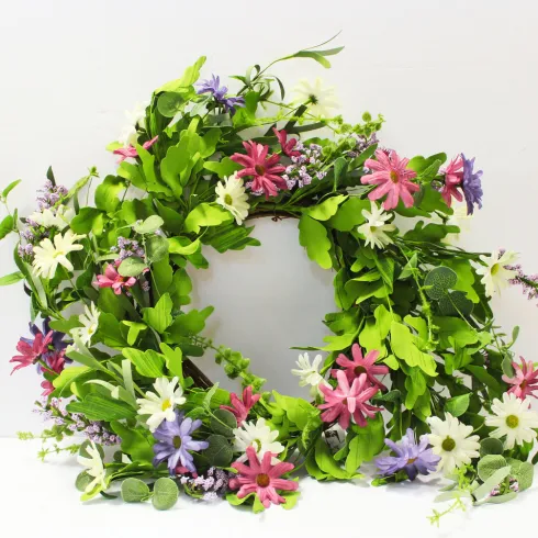 Purple Flower Wreath