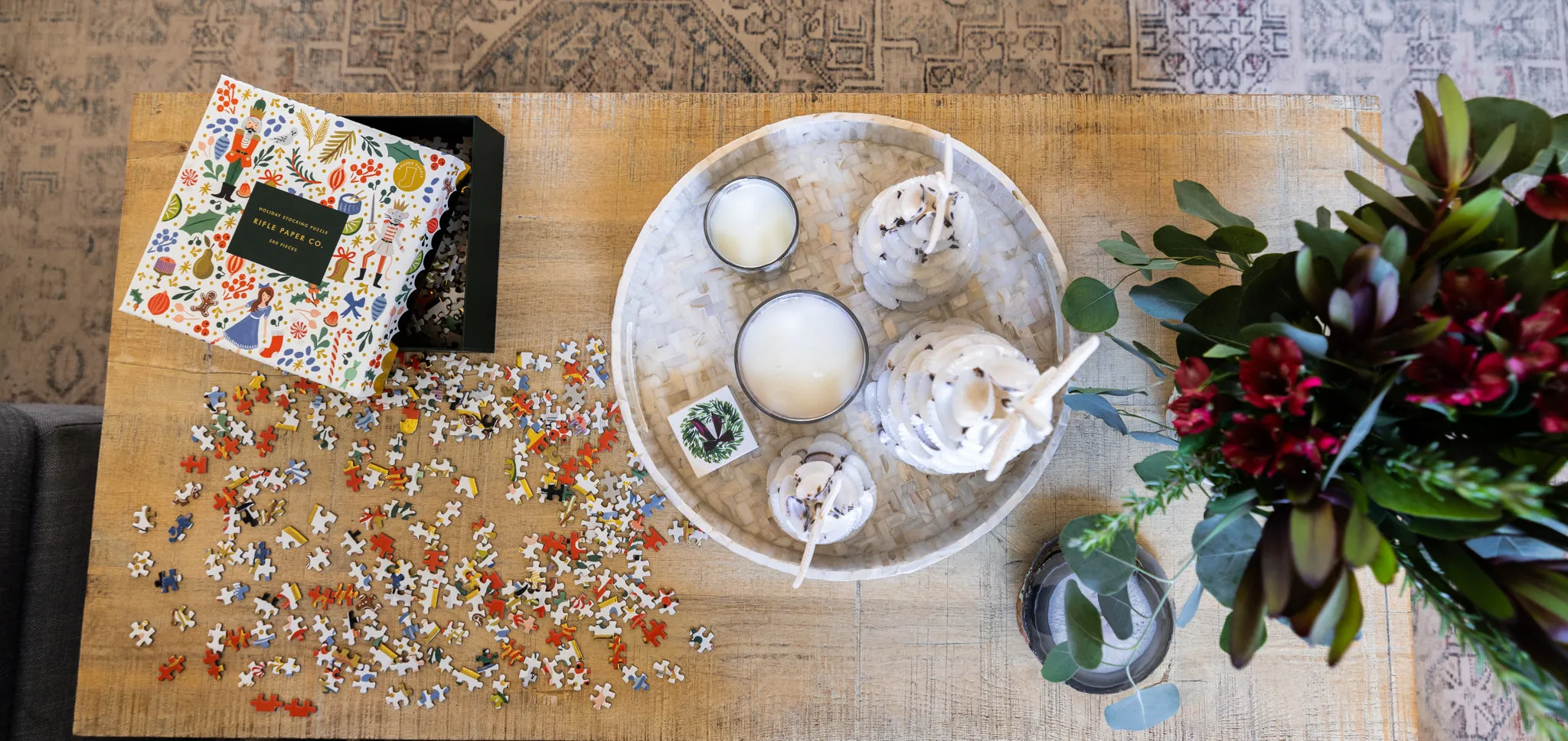 Rifle Paper Co. Nutcracker Sweets Stocking Puzzle