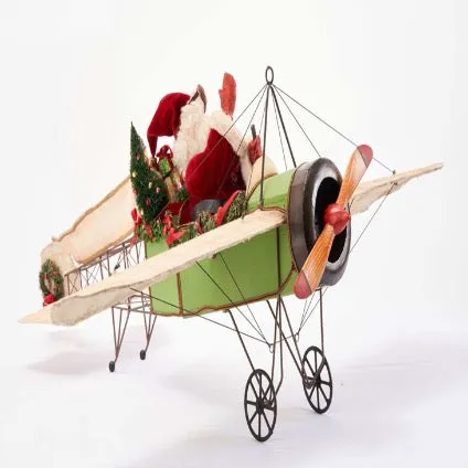 Santa In Air Plane 28-028735