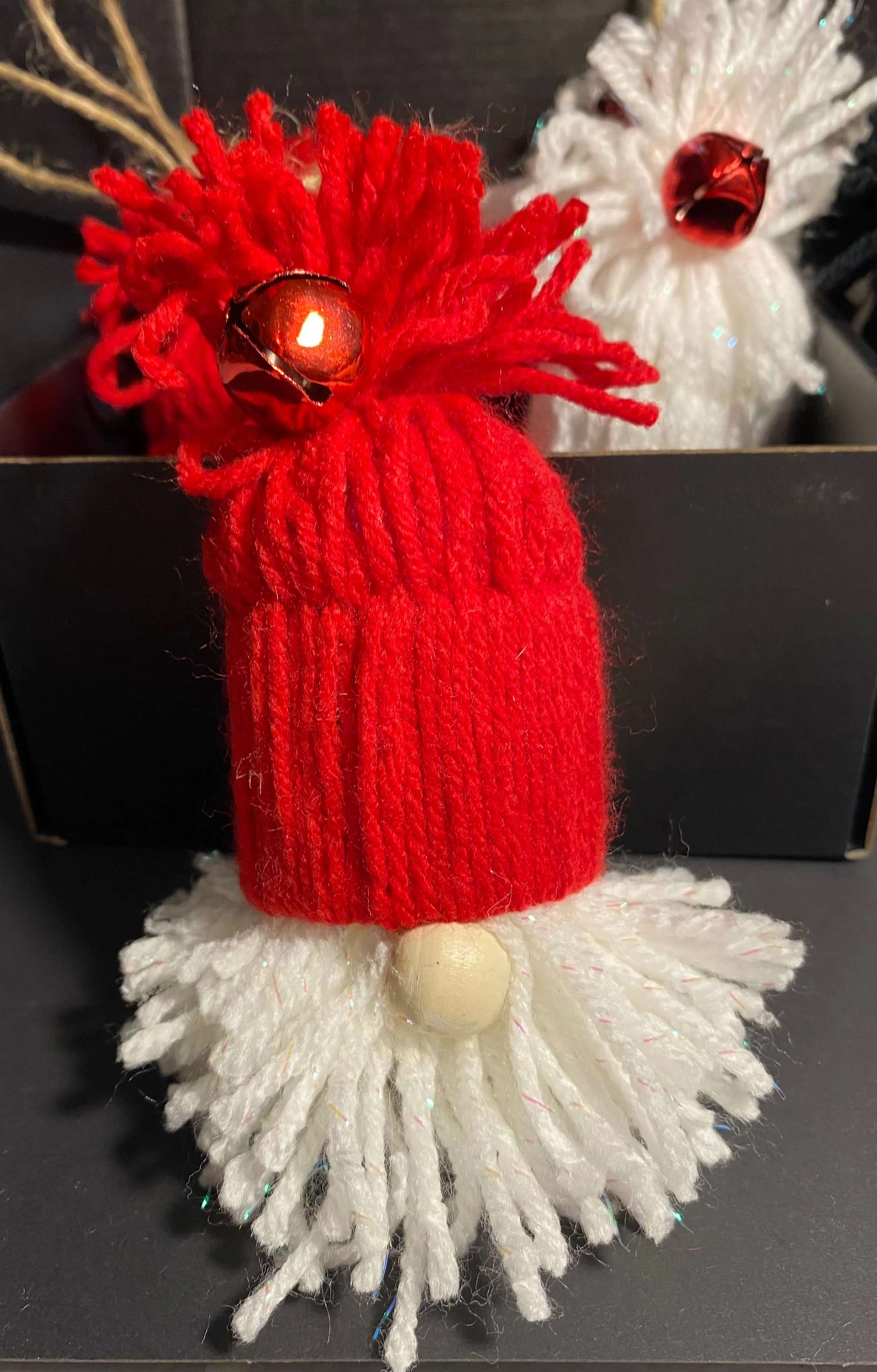 Santa Ornaments Yarn Santa’s