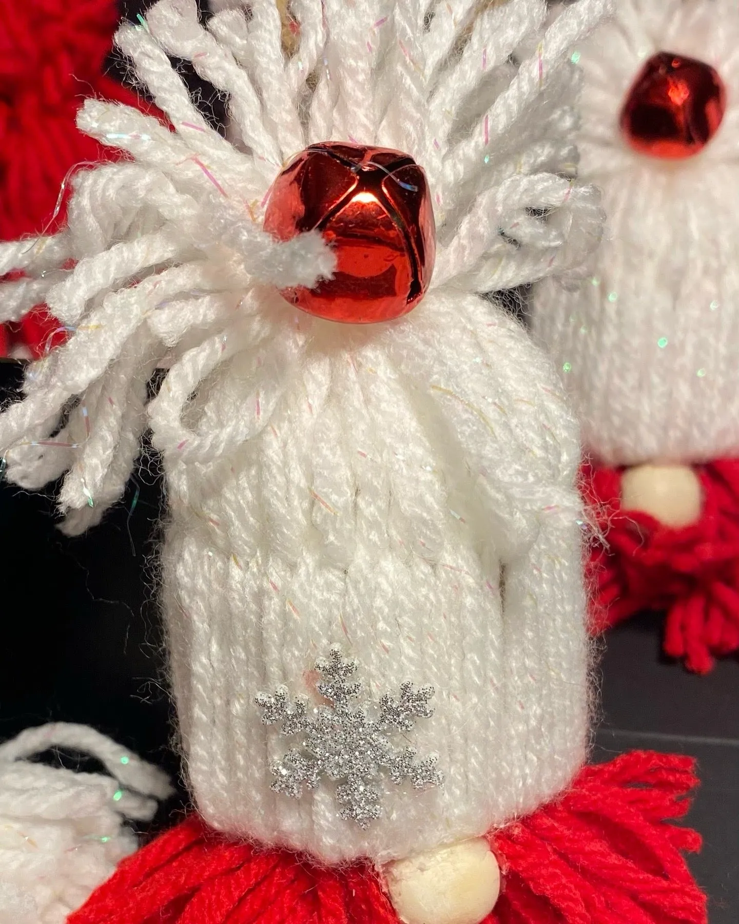 Santa Ornaments Yarn Santa’s