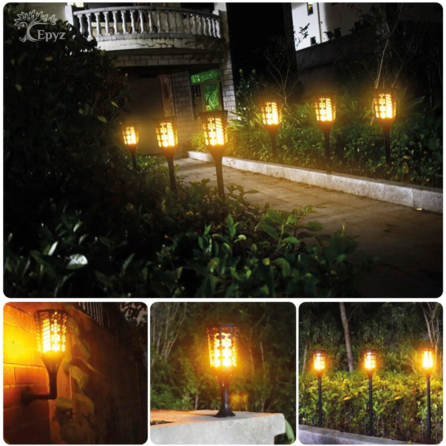 Solar Decorative Garden Lights Hexagon Mashaal - Epyz