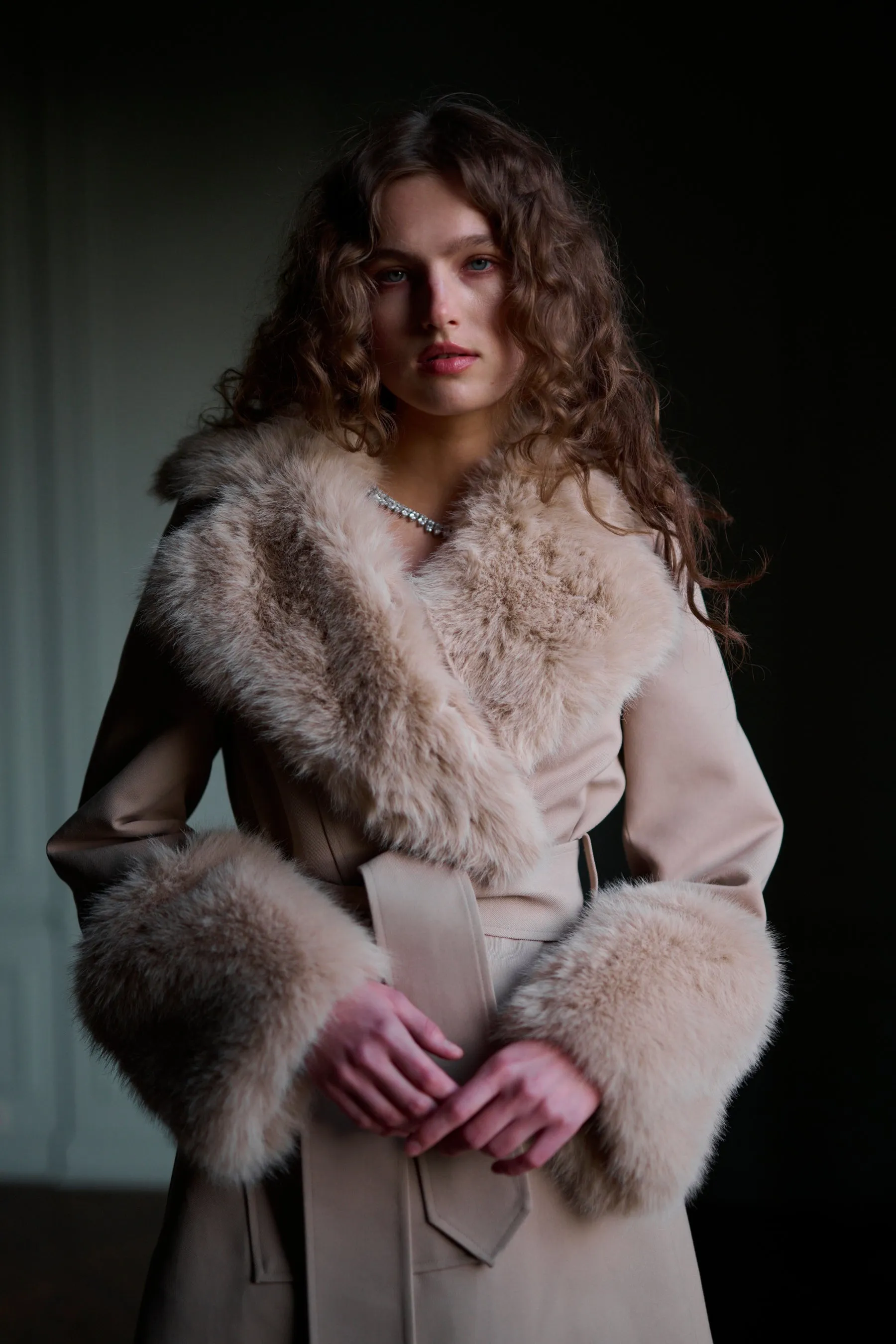 Cozy Almond Groupie Oversized Coat - Stylish & Comfortable Outerwear for Everyday Wear