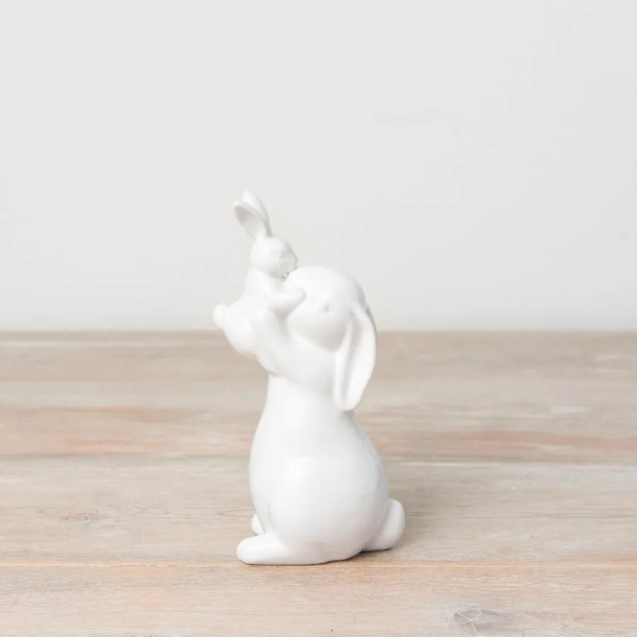 White Bunny Ornaments