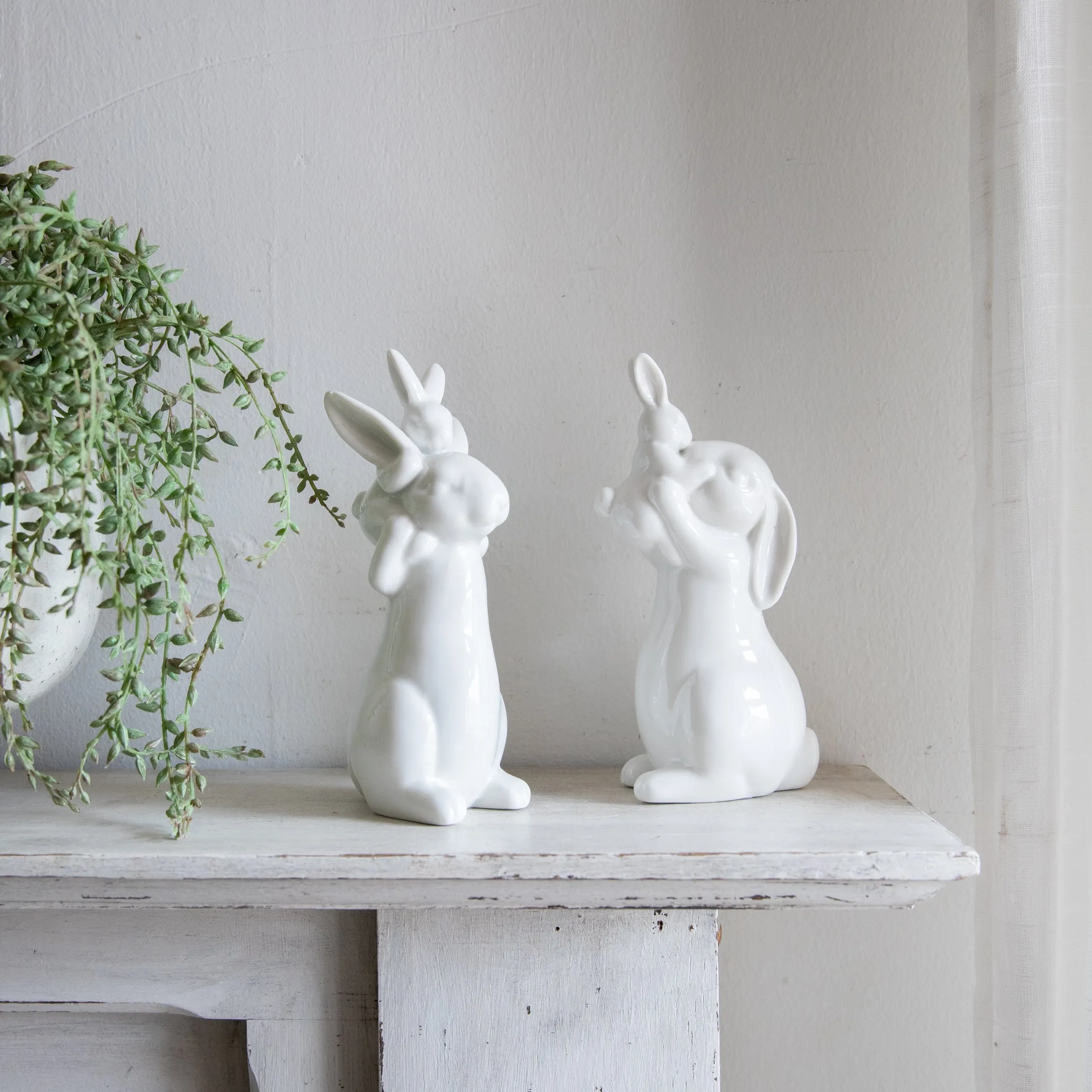 White Bunny Ornaments