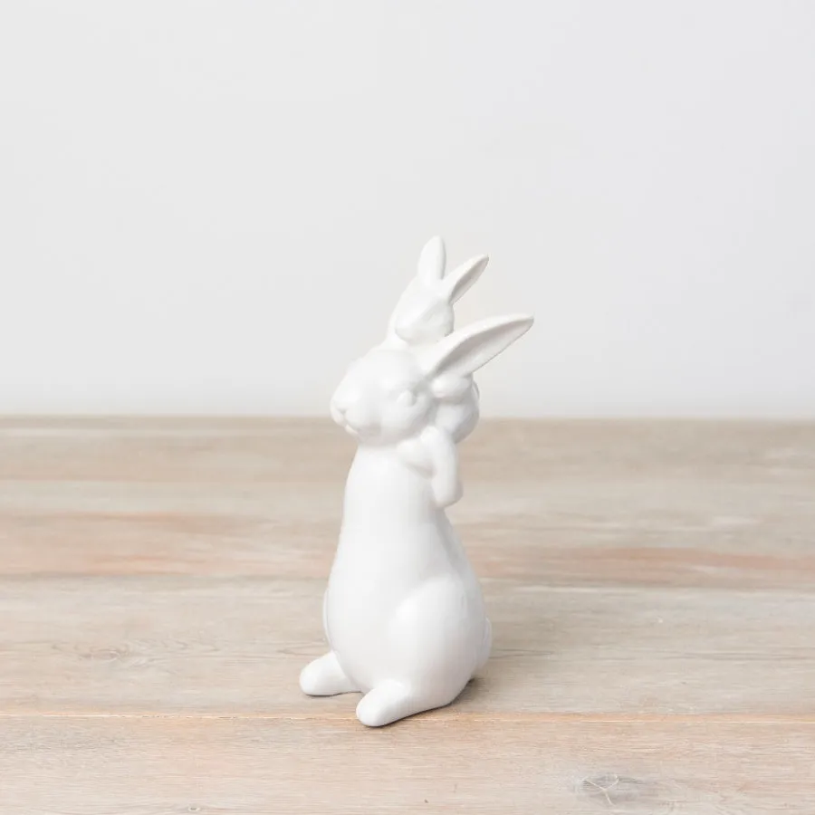 White Bunny Ornaments