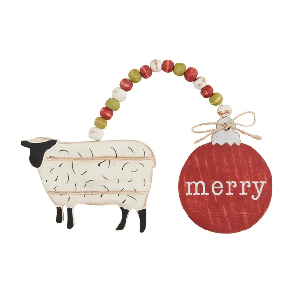 Wreath Double Farm Ornaments By Mud Pie