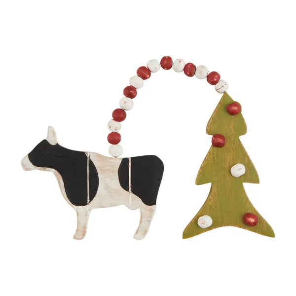 Wreath Double Farm Ornaments By Mud Pie